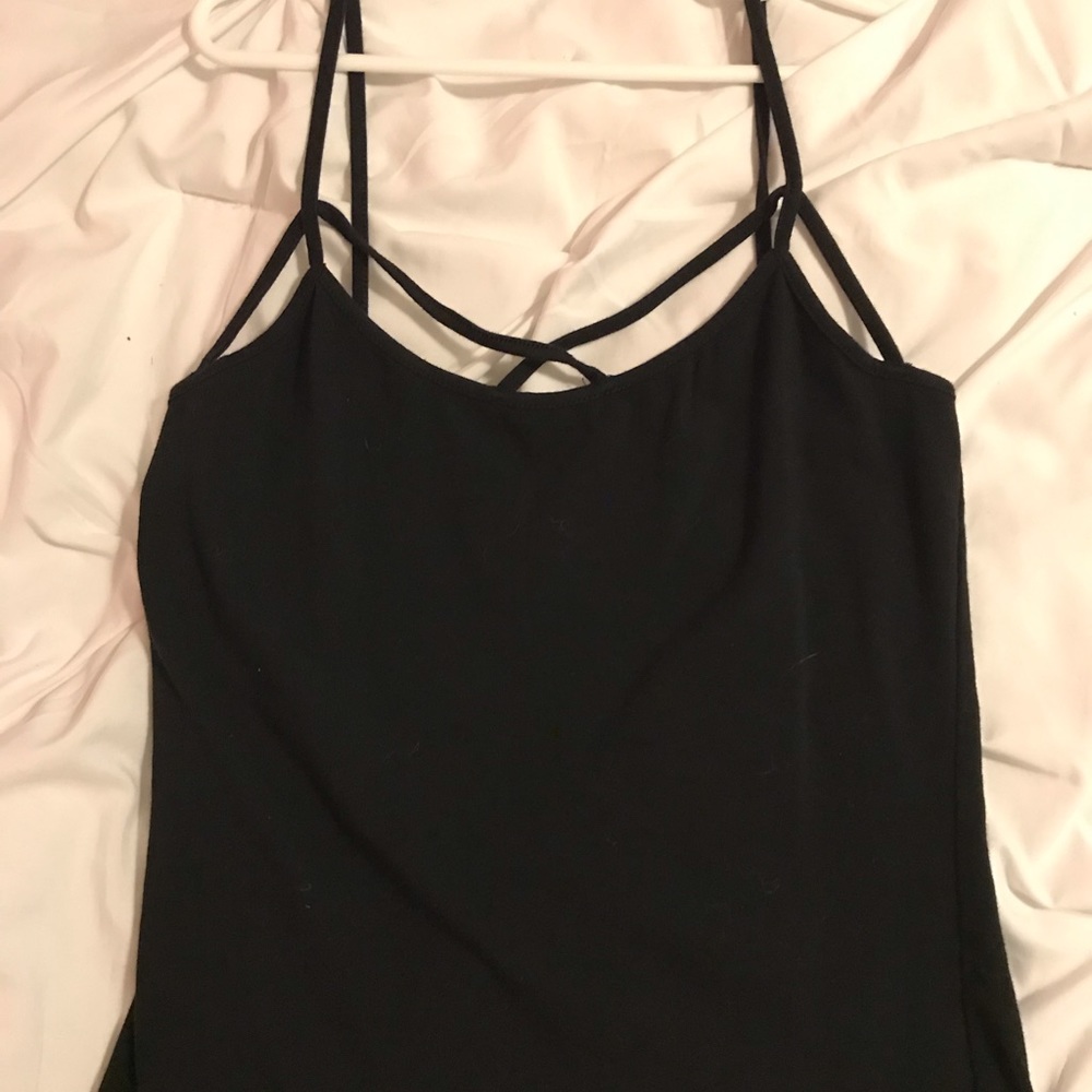 Black tank top